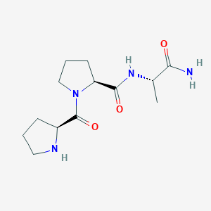 molecular formula C13H22N4O3 B15213889 L-Prolyl-L-prolyl-L-alaninamide CAS No. 173178-67-1