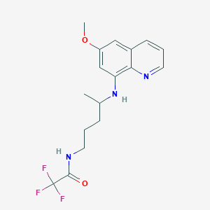 2,2,2-Trifluoro-N-(4-((6-methoxyquinolin-8-yl)amino)pentyl)acetamide