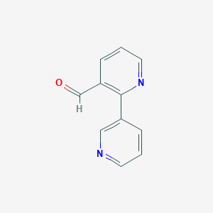 molecular formula C11H8N2O B1521393 2-(吡啶-3-基)烟醛 CAS No. 1181387-78-9