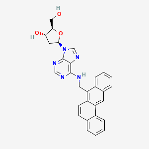 (2R,3S,5R)-2-(Hydroxymethyl)-5-(6-((tetraphen-7-ylmethyl)amino)-9H-purin-9-yl)tetrahydrofuran-3-ol