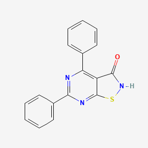 4,6-Diphenyl[1,2]thiazolo[5,4-d]pyrimidin-3(2H)-one