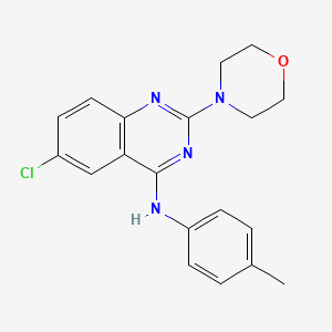 6-Chloro-N-(4-methylphenyl)-2-(morpholin-4-yl)quinazolin-4-amine