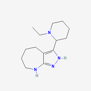 3-(1-Ethylpiperidin-2-yl)-1,2,4,5,6,7-hexahydropyrazolo[3,4-b]azepine