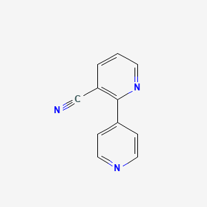 molecular formula C11H7N3 B1521398 2-(吡啶-4-基)烟腈 CAS No. 870065-16-0