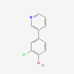 molecular formula C11H8ClNO B1521399 2-氯-4-(吡啶-3-基)苯酚 CAS No. 1214356-93-0