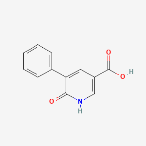 molecular formula C12H9NO3 B1521405 6-羟基-5-苯基烟酸 CAS No. 1214389-46-4