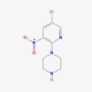 molecular formula C9H11BrN4O2 B1521409 1-(5-溴-3-硝基吡啶-2-基)哌嗪 CAS No. 1203499-08-4