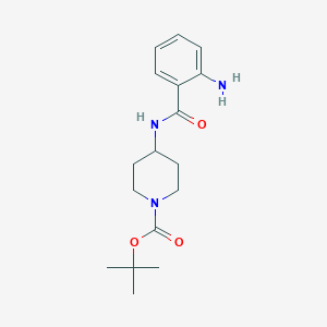 molecular formula C17H25N3O3 B1521410 Tert-butyl 4-(2-aminobenzamido)piperidine-1-carboxylate CAS No. 1021284-59-2