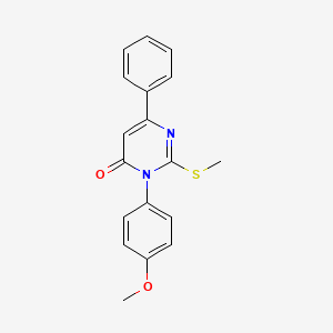 3-(4-methoxyphenyl)-2-(methylthio)-6-phenylpyrimidin-4(3H)-one