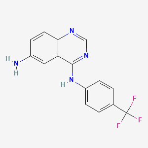 4,6-Quinazolinediamine, N-[4-(trifluoromethyl)phenyl]-