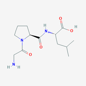 (2S)-2-[[(2S)-1-(2-aminoacetyl)pyrrolidine-2-carbonyl]amino]-4-methylpentanoic acid