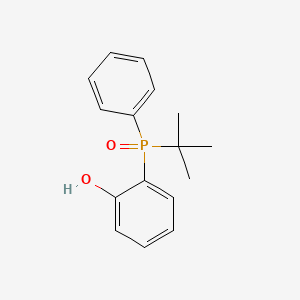 molecular formula C16H19O2P B15214160 tert-Butyl(2-hydroxyphenyl)(phenyl)phosphine oxide 