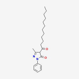 4-dodecanoyl-5-methyl-2-phenyl-4H-pyrazol-3-one