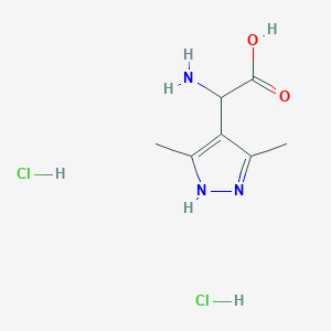 Amino-(3,5-dimethyl-1h-pyrazol-4-yl)-acetic acid dihydrochloride