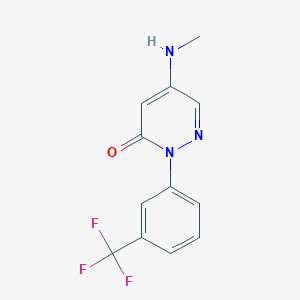 5-(Methylamino)-2-(3-(trifluoromethyl)phenyl)pyridazin-3(2H)-one