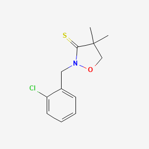 2-[(2-Chlorophenyl)methyl]-4,4-dimethyl-1,2-oxazolidine-3-thione