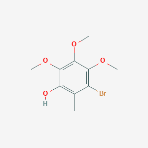 molecular formula C10H13BrO4 B1521434 3-Bromo-4,5,6-trimethoxy-2-methylphenol CAS No. 918799-14-1
