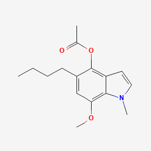 1H-Indol-4-ol, 5-butyl-7-methoxy-1-methyl-, 4-acetate