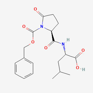 1-[(Benzyloxy)carbonyl]-5-oxo-L-prolyl-L-leucine