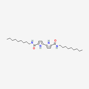 molecular formula C28H46N4O2 B15214361 [2,2'-Bi-1H-pyrrole]-5,5'-dicarboxamide, N,N'-dinonyl- CAS No. 653575-22-5