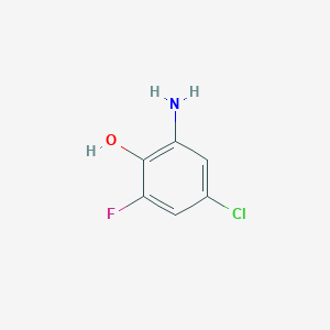 molecular formula C6H5ClFNO B1521437 2-Amino-4-chloro-6-fluorophenol CAS No. 862699-26-1