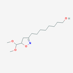 8-[5-(Dimethoxymethyl)-4,5-dihydro-1,2-oxazol-3-yl]octan-1-ol