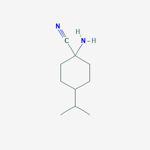 molecular formula C10H18N2 B1521440 1-Amino-4-(propan-2-yl)cyclohexane-1-carbonitrile CAS No. 804433-45-2