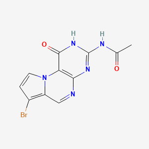 N-(7-Bromo-1-oxo-1,4-dihydropyrrolo[1,2-f]pteridin-3-yl)acetamide