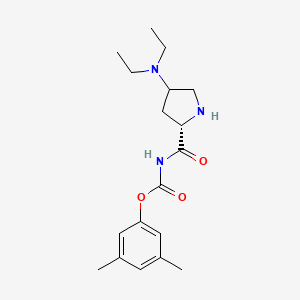 3,5-Dimethylphenyl ((2S)-4-(diethylamino)pyrrolidine-2-carbonyl)carbamate