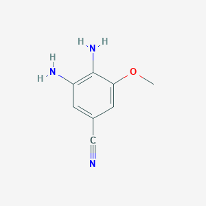 molecular formula C8H9N3O B1521444 3,4-二氨基-5-甲氧基苯甲腈 CAS No. 861258-97-1