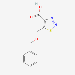 5-((Benzyloxy)methyl)-1,2,3-thiadiazole-4-carboxylic acid