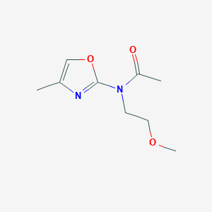 N-(2-Methoxyethyl)-N-(4-methyl-1,3-oxazol-2-yl)acetamide