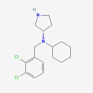 molecular formula C17H24Cl2N2 B15214462 (3S)-N-cyclohexyl-N-[(2,3-dichlorophenyl)methyl]pyrrolidin-3-amine CAS No. 820980-69-6