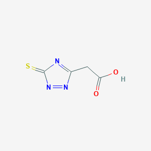 (3-Sulfanylidene-3H-1,2,4-triazol-5-yl)acetic acid