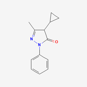 4-Cyclopropyl-5-methyl-2-phenyl-2,4-dihydro-3H-pyrazol-3-one