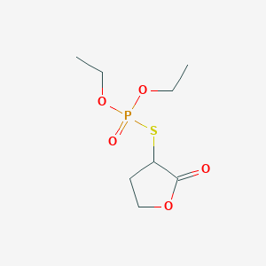 Phosphorothioic acid, O,O-diethyl S-(tetrahydro-2-oxo-3-furanyl) ester