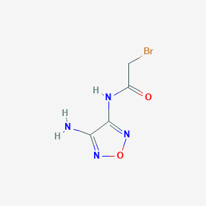 N-(4-Amino-1,2,5-oxadiazol-3-yl)-2-bromoacetamide