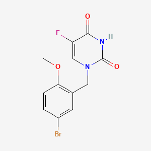 Uracil, 1-(5-bromo-2-methoxybenzyl)-5-fluoro-