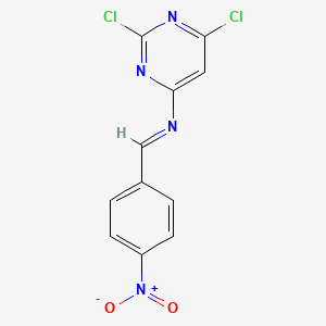 2,6-Dichloro-N-(4-nitrobenzylidene)pyrimidin-4-amine