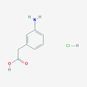 molecular formula C8H10ClNO2 B1521457 2-(3-Aminophenyl)acetic acid hydrochloride CAS No. 857554-56-4