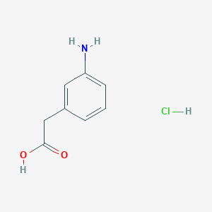 molecular formula C8H10ClNO2 B1521457 2-(3-氨基苯基)乙酸盐酸盐 CAS No. 857554-56-4