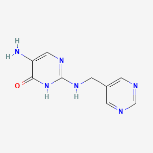 5-Amino-2-{[(pyrimidin-5-yl)methyl]amino}pyrimidin-4(3H)-one