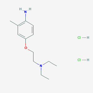 molecular formula C13H24Cl2N2O B1521464 N-[2-(4-氨基-3-甲基苯氧基)乙基]-N,N-二乙胺二盐酸盐 CAS No. 1185176-52-6