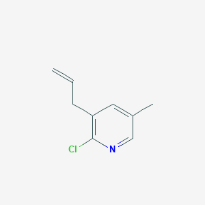 molecular formula C9H10ClN B1521465 3-烯丙基-2-氯-5-甲基吡啶 CAS No. 1203498-97-8