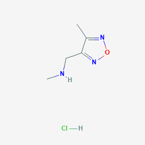 B1521473 Methyl-(4-methyl-furazan-3-ylmethyl)-amine hydrochloride CAS No. 1185300-17-7