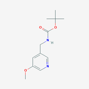 molecular formula C12H18N2O3 B1521474 叔丁基（5-甲氧基吡啶-3-基）甲基氨基甲酸酯 CAS No. 1105675-60-2
