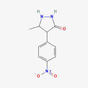 5-Methyl-4-(4-nitrophenyl)pyrazolidin-3-one