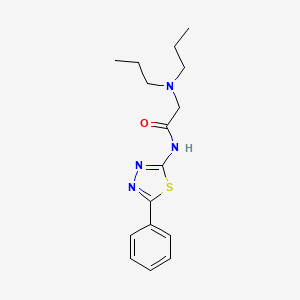 2-(dipropylamino)-N-(5-phenyl-1,3,4-thiadiazol-2-yl)acetamide