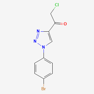 1-[1-(4-Bromophenyl)-1H-1,2,3-triazol-4-yl]-2-chloroethan-1-one