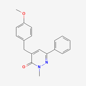 4-[(4-Methoxyphenyl)methyl]-2-methyl-6-phenylpyridazin-3(2H)-one